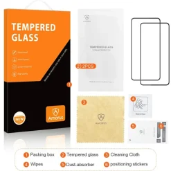 Amorus Oppo A80 Screenprotector Gehard Glas