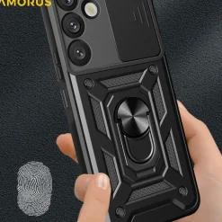 Amorus Samsung Galaxy S26 Plus Shield Case met Camera-schuif