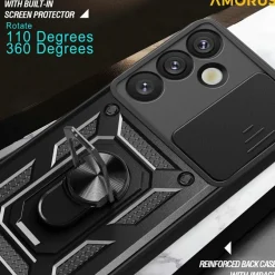 Amorus Samsung Galaxy S26 Shield Case met Camera-schuif