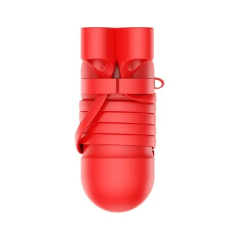Baseus Luxe AirPods 1/2 Case met Anti-Lost Strap