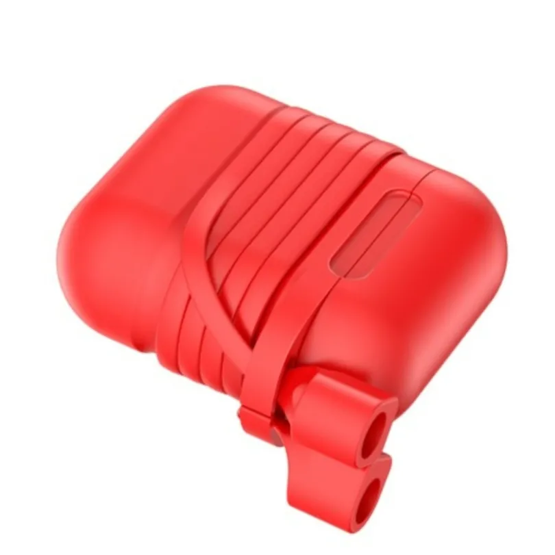 Baseus Luxe AirPods 1/2 Case met Anti-Lost Strap