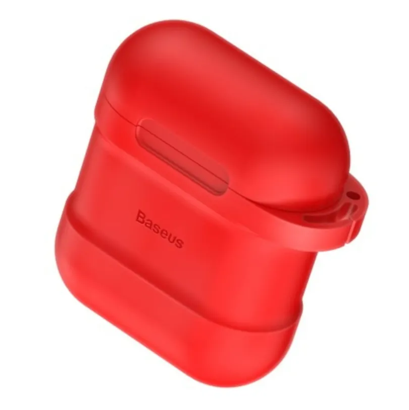 Baseus Luxe AirPods 1/2 Case met Anti-Lost Strap