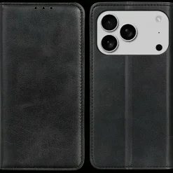 CaseBody Apple iPhone 17 Pro Real Leather Wallet Hoesje