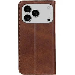 CaseBody Apple iPhone 17 Pro Real Leather Wallet Hoesje