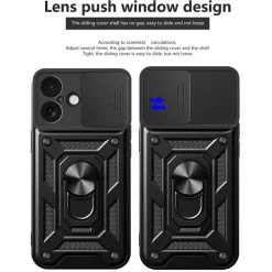 CaseBody Apple iPhone 17 Shield Case met Camera-schuif