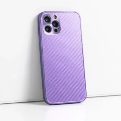 CaseBody iPhone 12 Carbon Metal Frame Hoesje