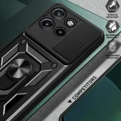 CaseBody Motorola Edge 50 Neo 5G Shield Case met Camera-schuif