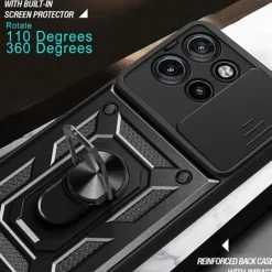 CaseBody Motorola Edge 50 Neo 5G Shield Case met Camera-schuif