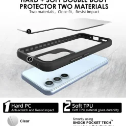 CaseBody Samsung A35 Combat X Beschermhoesje