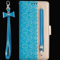 CaseBody Samsung Galaxy A12 Lace Zipper Portemonnee Hoesje