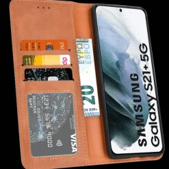 CaseBody Samsung Galaxy S21 Plus Retro Hoesje met Pasruimte