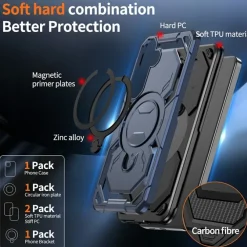 CaseBody Samsung Galaxy S26 Magnetic Kickstand Ring Hoesje