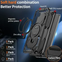 CaseBody Samsung Galaxy S26 Plus Magnetic Kickstand Ring Hoesje