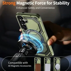 CaseBody Samsung Galaxy S26 Magnetic Kickstand Ring Hoesje