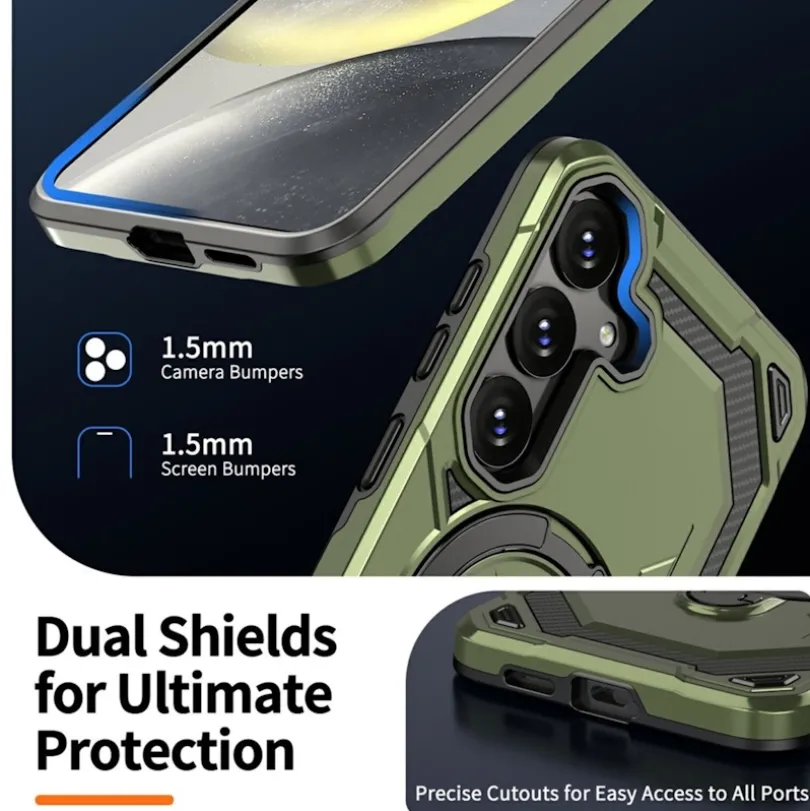 CaseBody Samsung Galaxy S26 Magnetic Kickstand Ring Hoesje