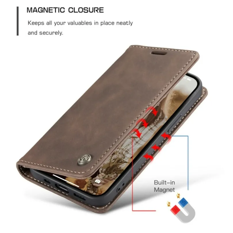 Caseme iPhone 13 Business Wallet Bookcase Hoesje