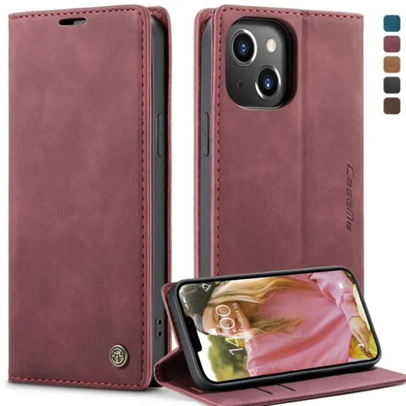 Caseme iPhone 13 Business Wallet Bookcase Hoesje