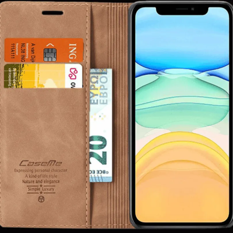 Caseme iPhone 13 Business Wallet Bookcase Hoesje