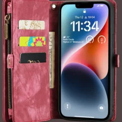 Caseme iPhone 14 Plus Vintage Portemonnee Hoesje