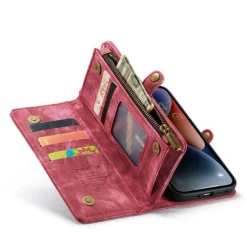 Caseme iPhone 14 Plus Vintage Portemonnee Hoesje