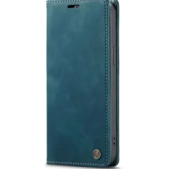 Caseme iPhone 13 Pro Max Retro Portemonnee Hoesje Blauw