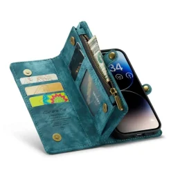 Caseme iPhone 14 Pro Max Vintage Portemonnee Hoesje