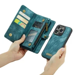 Caseme iPhone 14 Pro Max Vintage Portemonnee Hoesje
