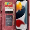 Caseme iPhone 13 Pro Portemonnee Hoesje Alles-in-één Rood