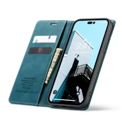 Caseme iPhone 14 Pro Retro Portemonnee Hoesje