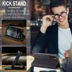 Caseme Samsung Galaxy A37 Business Bookcase Hoesje
