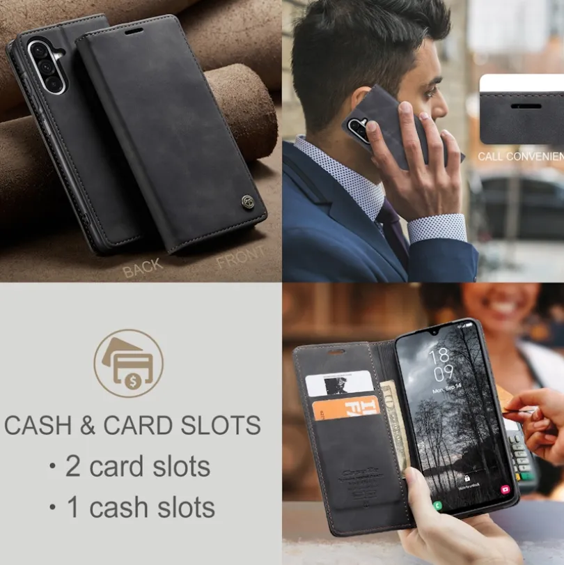 Caseme Samsung Galaxy A37 Business Bookcase Hoesje