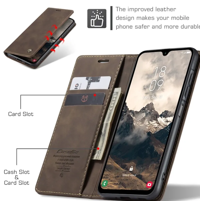 Caseme Samsung Galaxy A37 Business Bookcase Hoesje