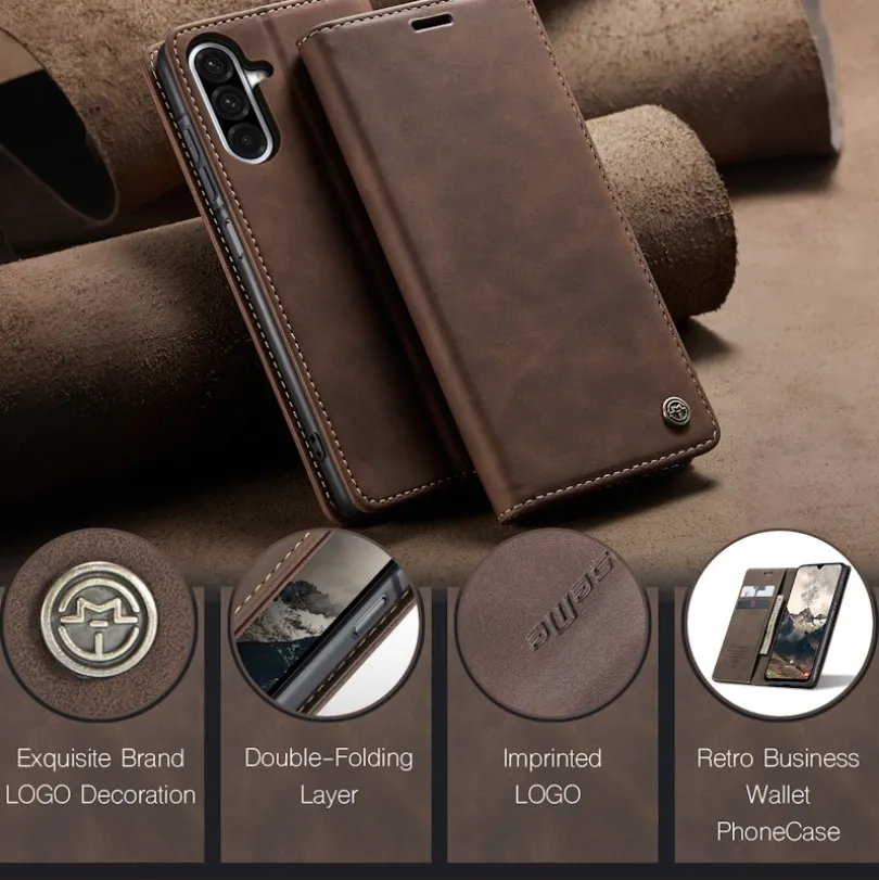 Caseme Samsung Galaxy A37 Business Bookcase Hoesje