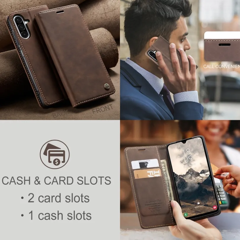Caseme Samsung Galaxy A37 Business Bookcase Hoesje