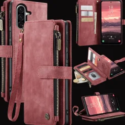 Caseme Samsung Galaxy A57 Vintage Wallet Hoesje