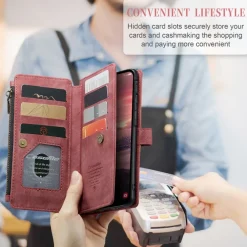 Caseme Samsung Galaxy A57 Vintage Wallet Hoesje
