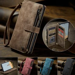 Caseme Samsung Galaxy A57 Vintage Wallet Hoesje