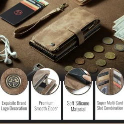 Caseme Samsung Galaxy A57 Vintage Wallet Hoesje