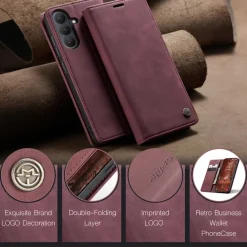 Caseme Samsung Galaxy S26 Business Bookcase Hoesje