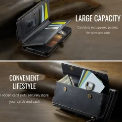 Caseme Samsung Galaxy S26 Luxe Alles-in-één Portemonnee Hoesje
