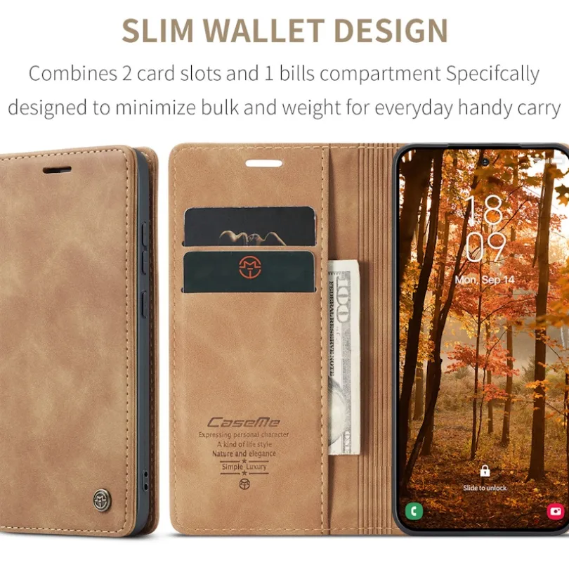 Caseme Samsung Galaxy S26 Plus Business Bookcase Hoesje