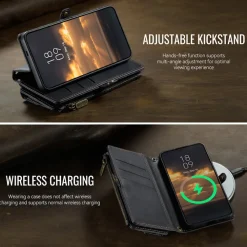 Caseme Samsung Galaxy S26 Plus Luxe Alles-in-één Portemonnee Hoesje
