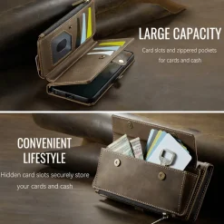 Caseme Samsung Galaxy S26 Ultra Luxe Alles-in-één Portemonnee Hoesje