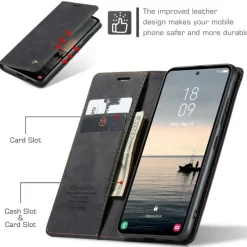 Caseme Samsung S23 FE Business Bookcase Hoesje