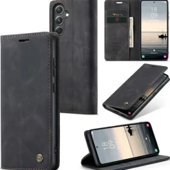 Caseme Samsung S23 FE Business Bookcase Hoesje