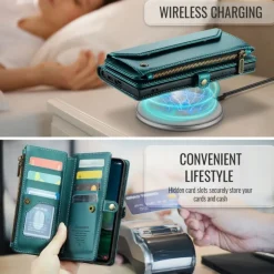 Caseme Samsung S24 FE Clutch Wallet met Koord