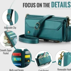 Caseme Samsung S24 FE Clutch Wallet met Koord