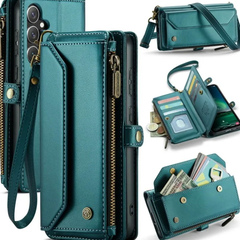 Caseme Samsung S24 FE Clutch Wallet met Koord