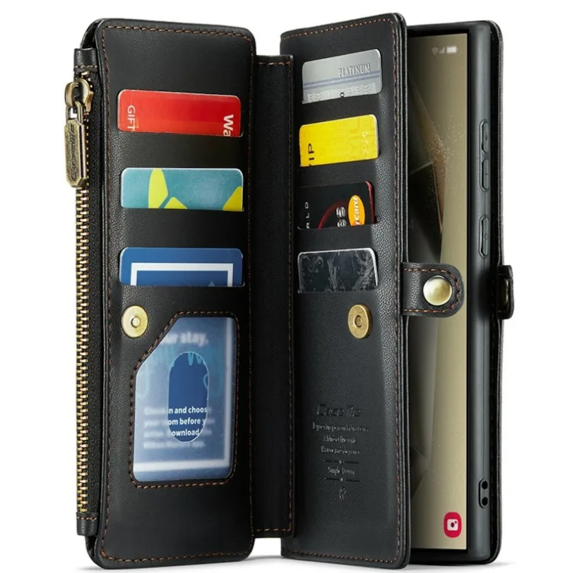 Caseme Samsung S24 Ultra Clutch Wallet met Koord