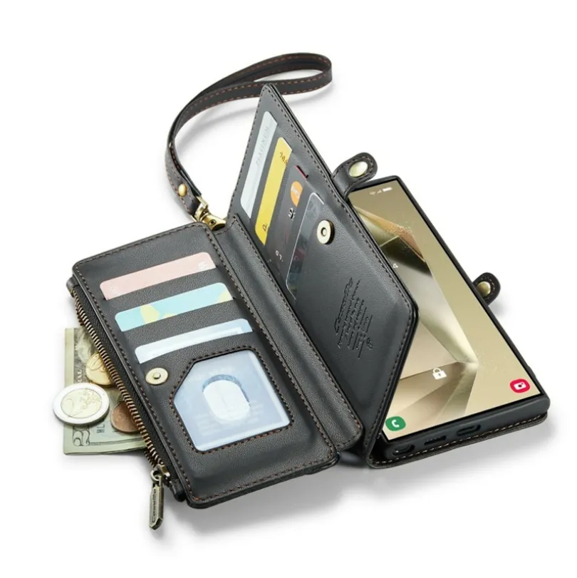 Caseme Samsung S24 Ultra Clutch Wallet met Koord
